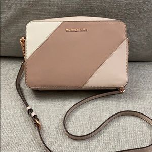Michael Kors Large Tri-Color Leather Crossbody EUC